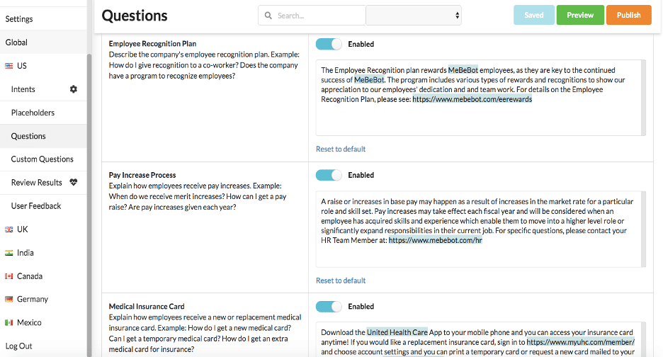 No Intranet? How to create an AI FAQ chatbot Using MeBeBot