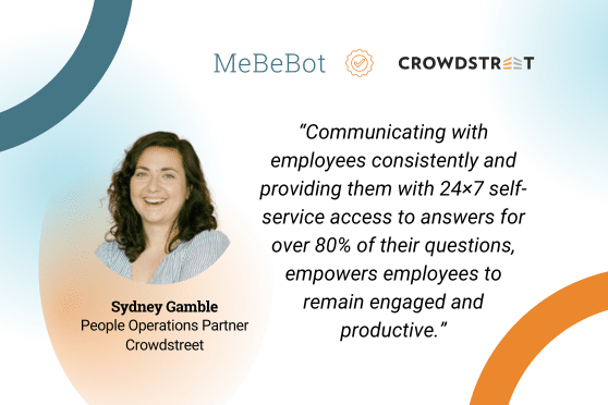 Quote from Sydney Gamble, People Operations Partner  at Crowdstreet
